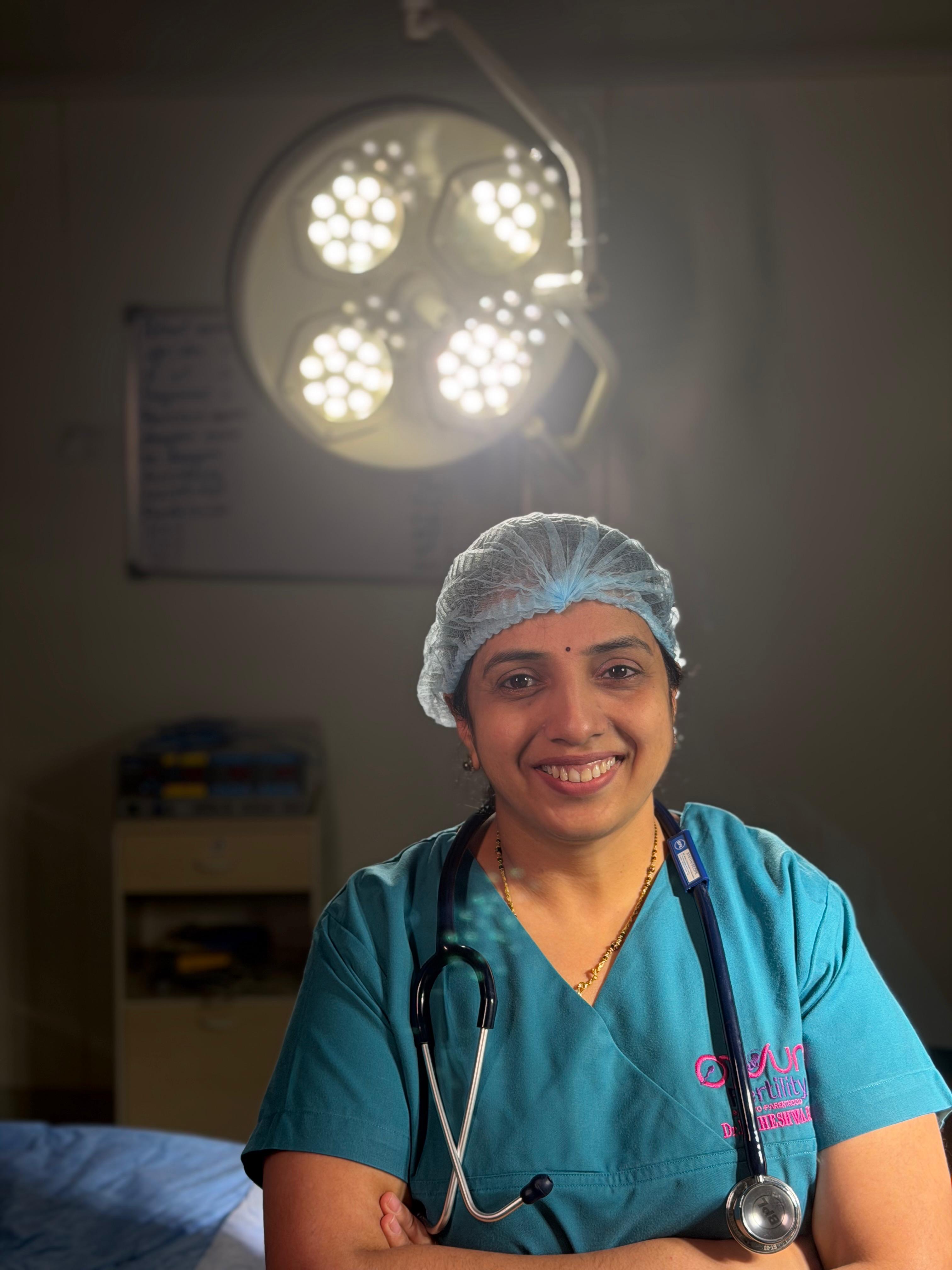 Dr. Maheshwari M in the consultation room